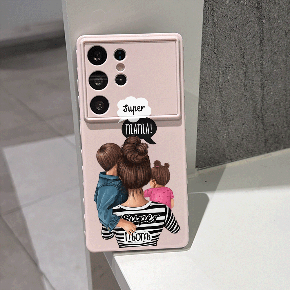 Phone Cases For Boys - เคสโทรศัพท์แฟชั่นน่ารักสำหรับครอบครัว สาว หนุ่ม ซุปเปอร์แม่ สำหรับ Xiaomi