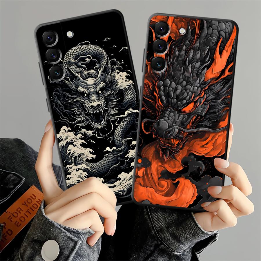 Phone Cases Art - เคสโทรศัพท์ลาย Wave Dragon Art สำหรับ Samsung