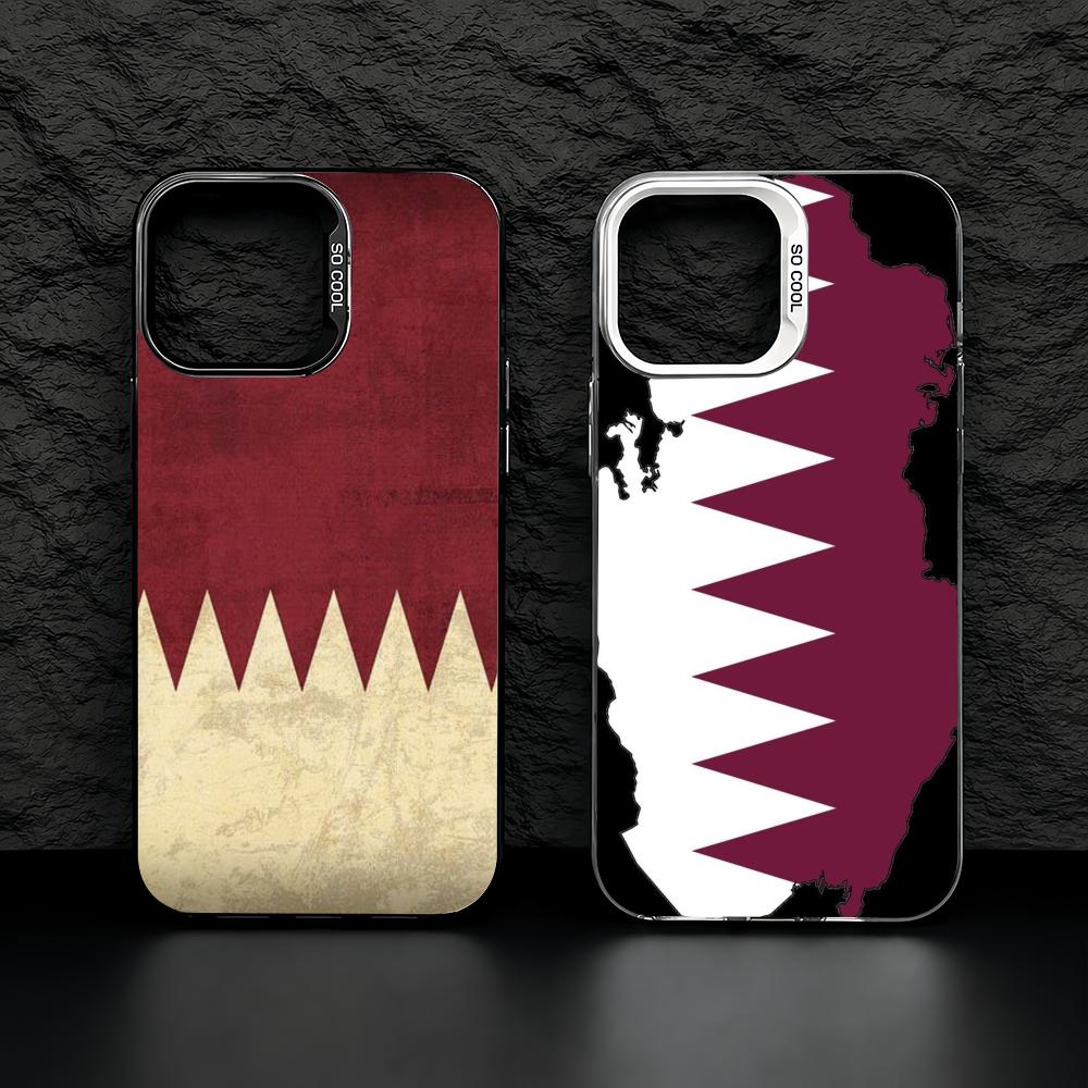 Phone Cases Qatar - เคสโทรศัพท์ลายธงชาติกาตาร์สำหรับ iPhone 11/12/13/14/15/16/17 Pro Max เคส