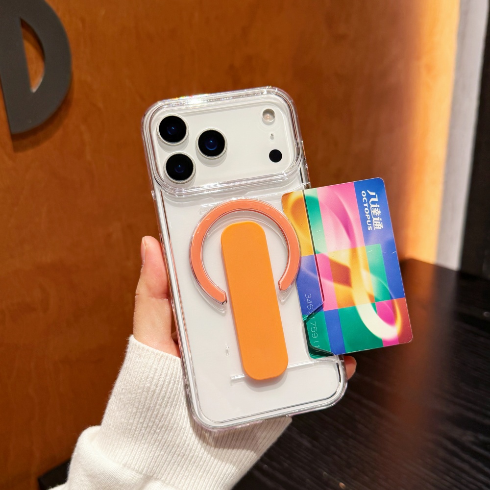 Phone Cases With Card Holder - เคสใสสำหรับใส่การ์ด รองรับ Magsafe สำหรับ iPhone 17