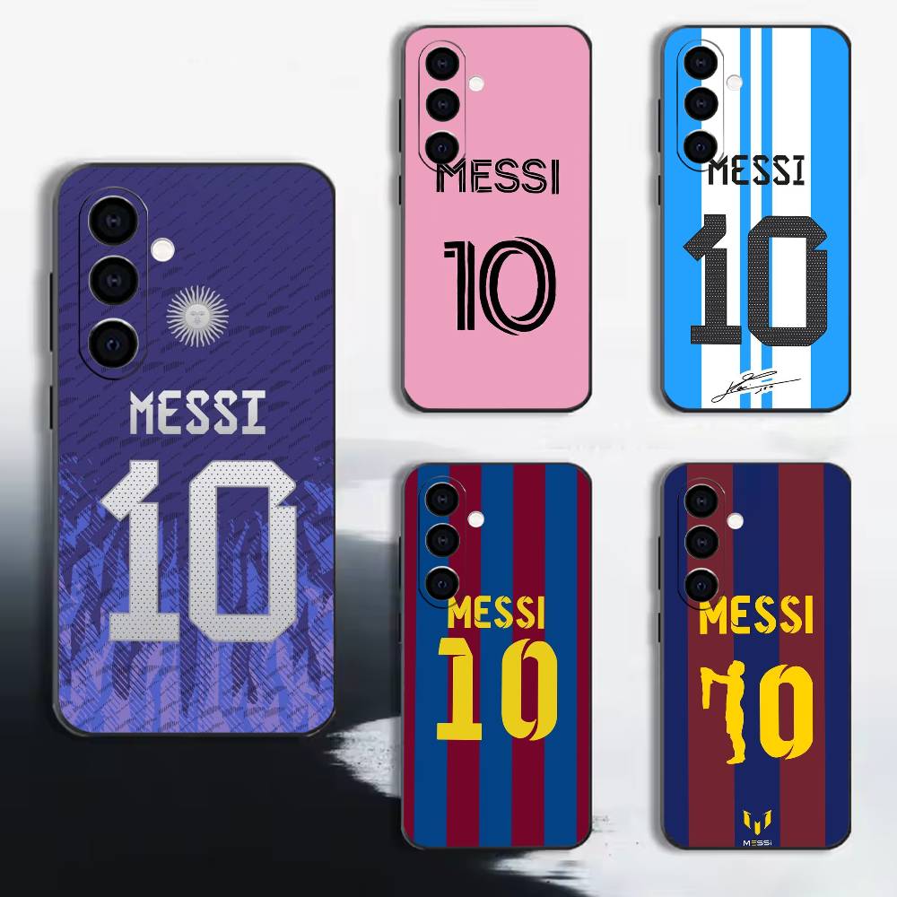 Phone Cases Jersey - L-Lionel M-Messi -10 J-Jerseys เคสโทรศัพท์สำหรับซัมซุง A72,A53,A71,A70,A52,A73,A51,ซิลิโคนสีดำนุ่ม