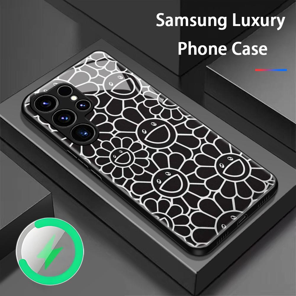Phone Cases Art - เคสโทรศัพท์ลายภาพวาดดอกทานตะวันญี่ปุ่น M-Murakami สำหรับ Samsung S26 S25