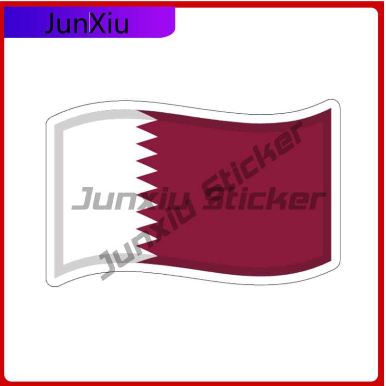 Phone Cases Qatar - สติกเกอร์ธงชาติกาตาร์ อุปกรณ์ตกแต่งสำหรับรถยนต์ แล็ปท็อป โทรศัพท์/เคสโทรศัพท์ กระจกหน้ารถ กีตาร์