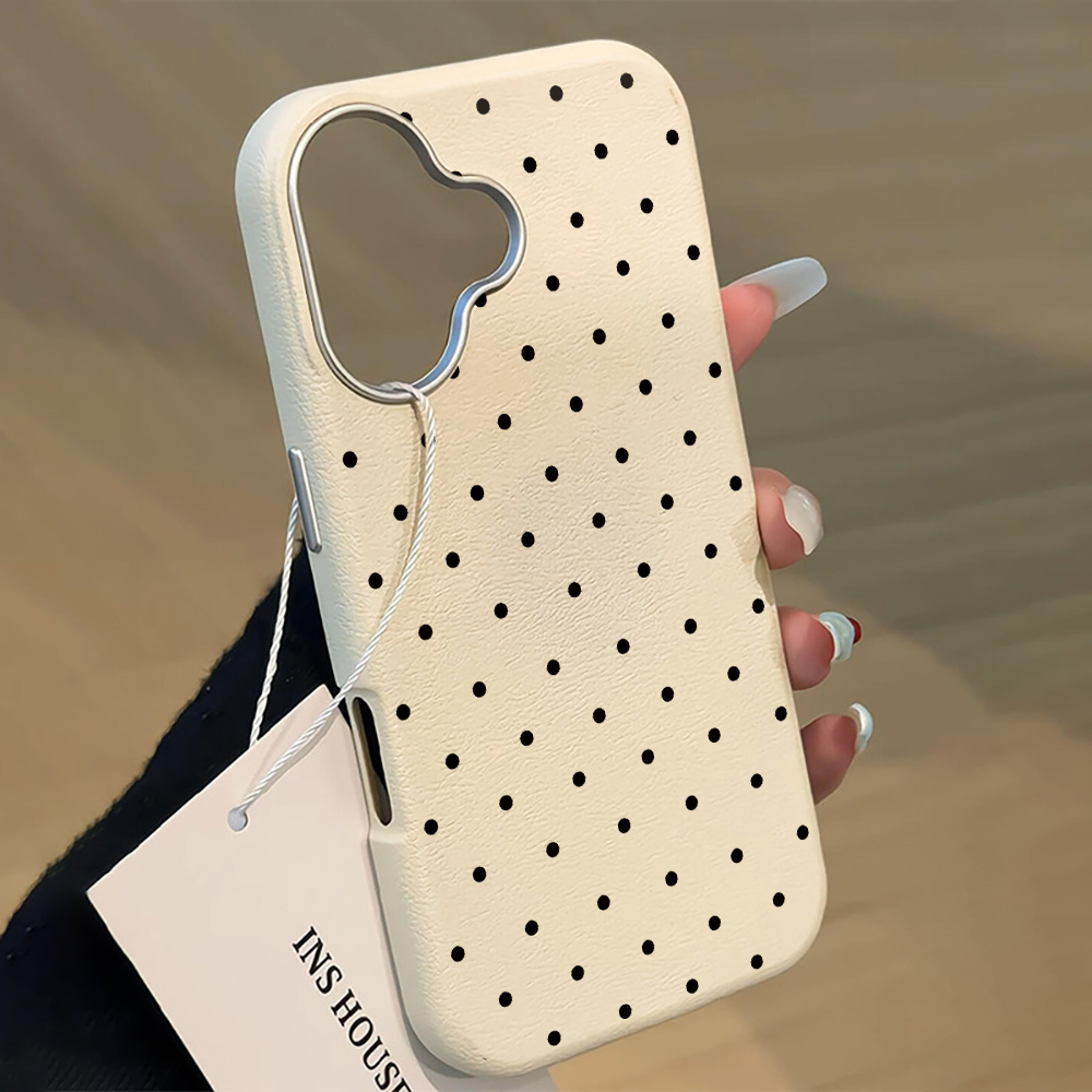 Phone Cases Korea - เคสโทรศัพท์ลายจุดน่ารักสไตล์เกาหลี สำหรับ iPhone 16 15 17
