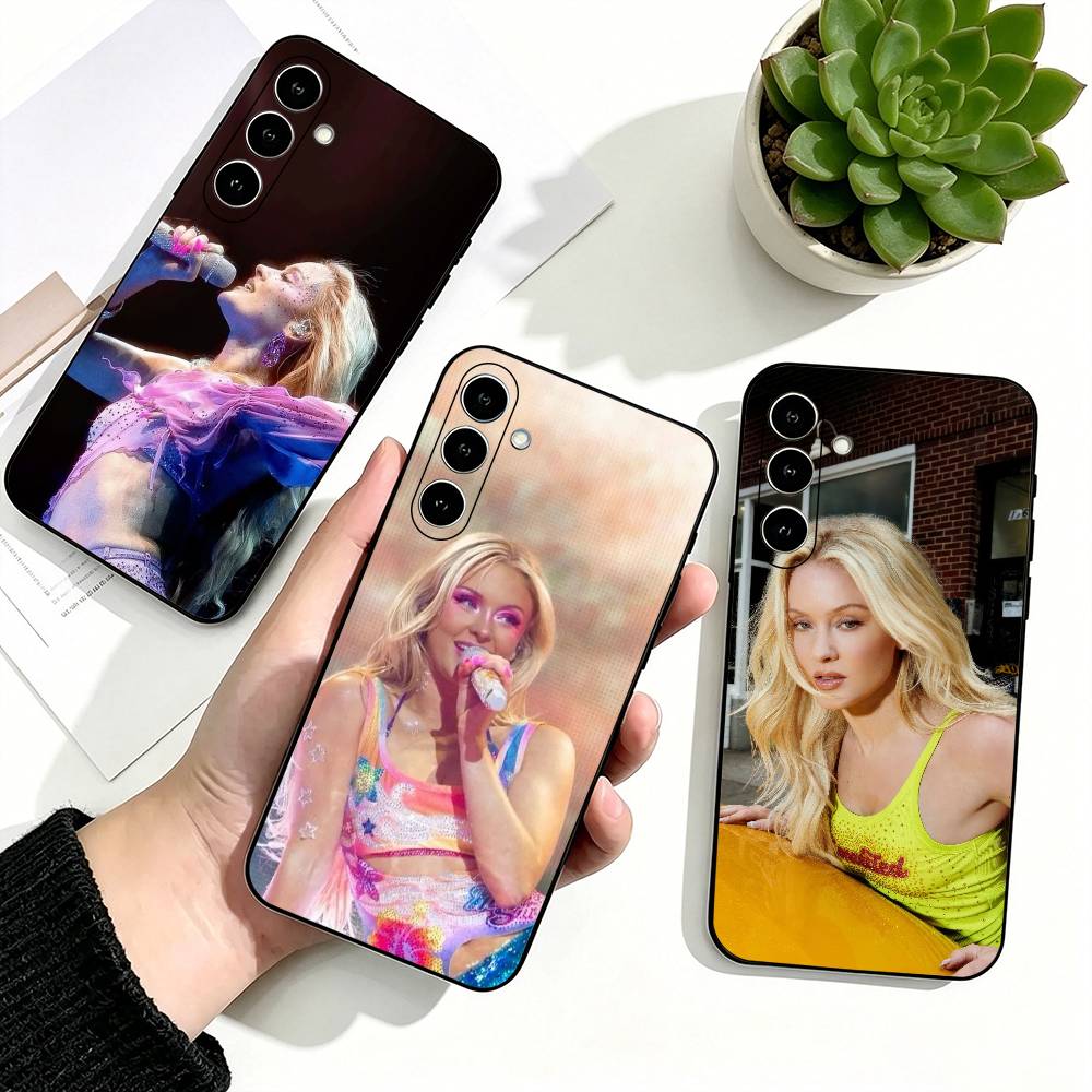 Phone Cases Zara - นักร้องซาร่า ลาร์สสัน วีนัสเคสโทรศัพท์สำหรับซัมซุงกาแล็กซี่ A73,A72,A71,A70,A53,A52,A51,ซิลิโคนนุ่มสีดำ