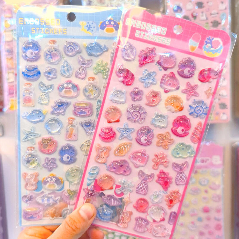 Phone Cases For Boys - สติกเกอร์คริสตัล 3 มิติ ลายเปลือกหอยทะเล ของตกแต่งเคสมือถือ การ์ตูนน่ารัก