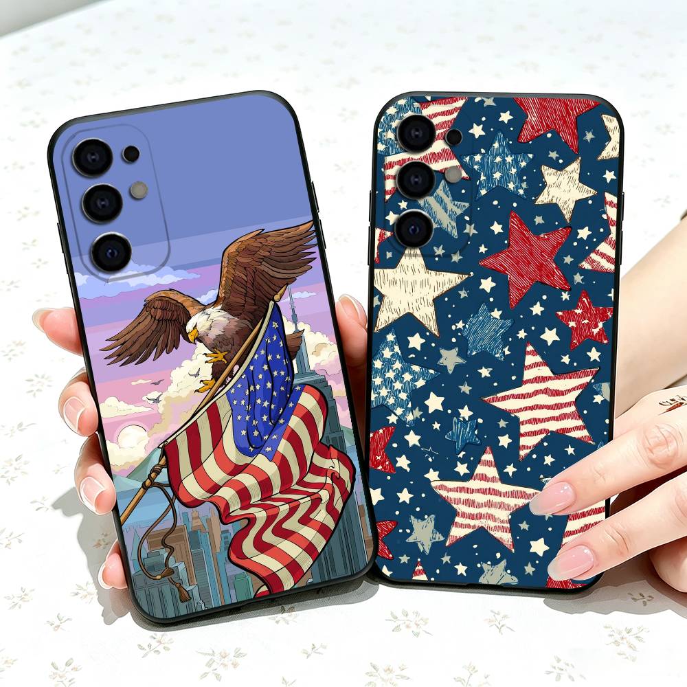 Phone Cases Usa - เคสโทรศัพท์ลายธงชาติอเมริกันสำหรับ Samsung S25, S24, S21, S22,
