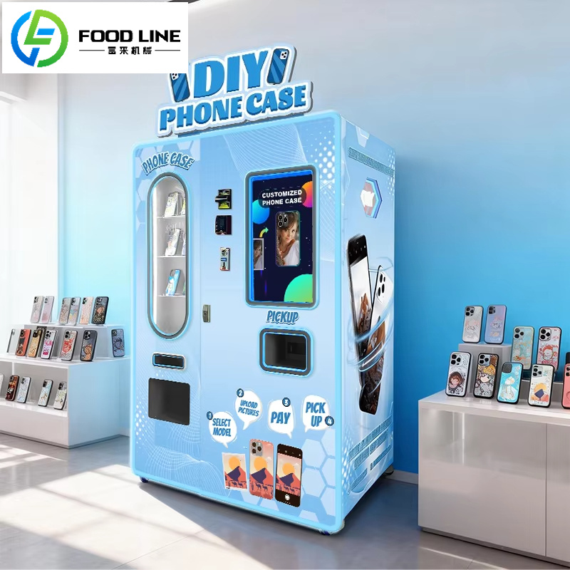 Phone Cases Vending Machine - ตู้จำหน่ายเคสโทรศัพท์ FOODLINE พร้อมระบบเซ็นเซอร์ตรวจจับการเคลื่อนไหวของร่างกายมนุษย์และไฟส่องสว่าง สำหรับห้องจัดแสดงสินค้า อุปกรณ์ค้าปลีกอุปกรณ์เสริมมือถือ