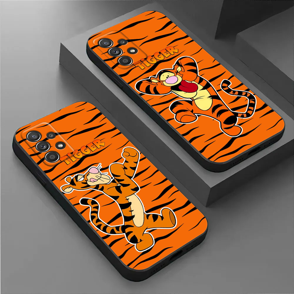 Phone Cases Galaxy A17 - ทิกเกอร์การ์ตูนวินนี่เดอะพูห์เคสโทรศัพท์สำหรับซัมซุงกาแล็กซี่ A17 A57 A37 A07 A55