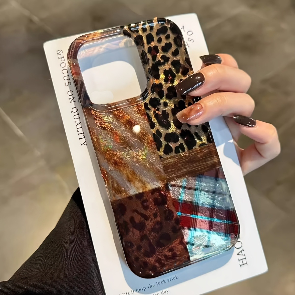 Phone Cases Art - เคสโทรศัพท์ลายเสือดาวและลายฟอยล์สุดหรูสำหรับ iPhone 17 Pro Max 17