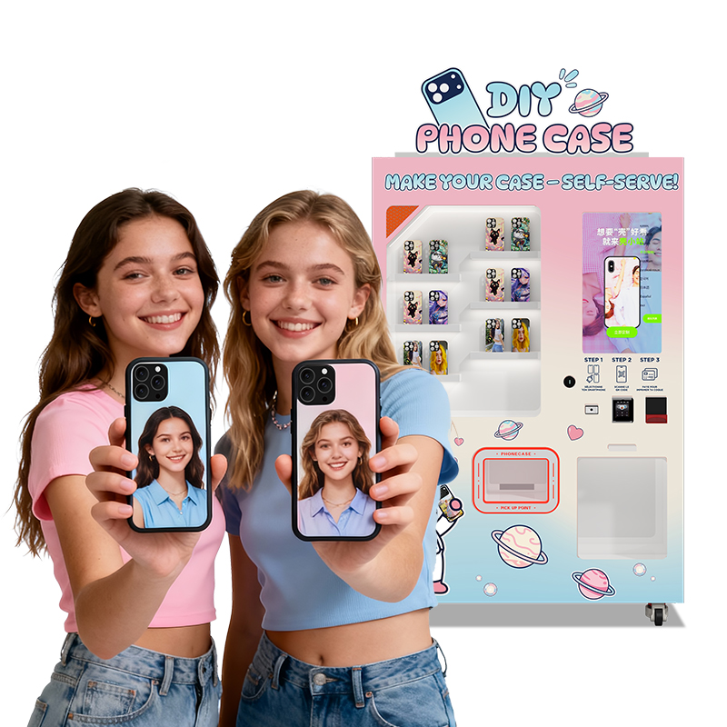 Phone Cases Vending Machine - เครื่องพิมพ์เคสมือถืออัตโนมัติ UV สำหรับธุรกิจ พิมพ์ลายเคสโทรศัพท์แบบกำหนดเองได้ ขายส่ง FL