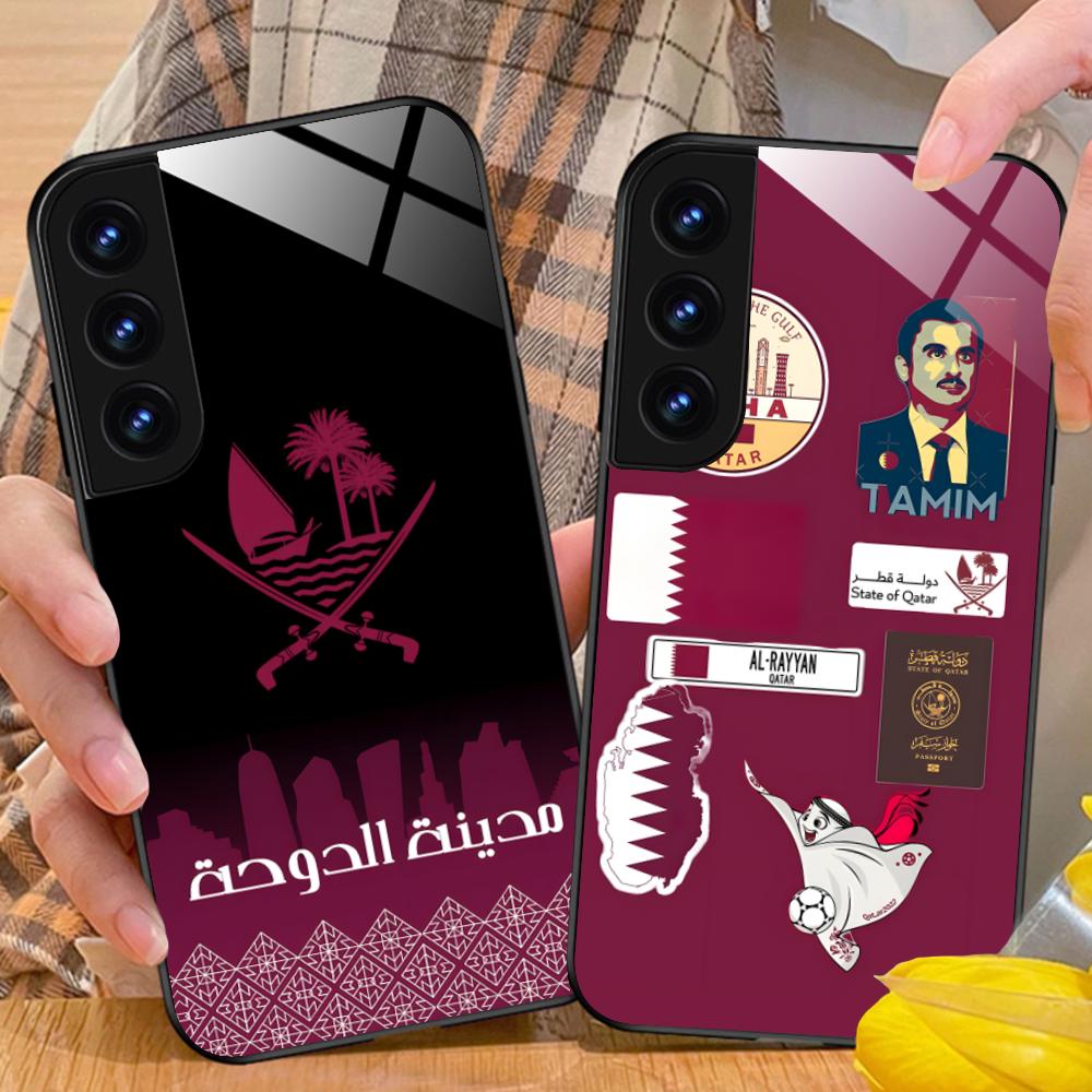 Phone Cases Qatar - เคสโทรศัพท์มือถือลายธงชาติกาตาร์ สำหรับ Samsung Galaxy S25 S24
