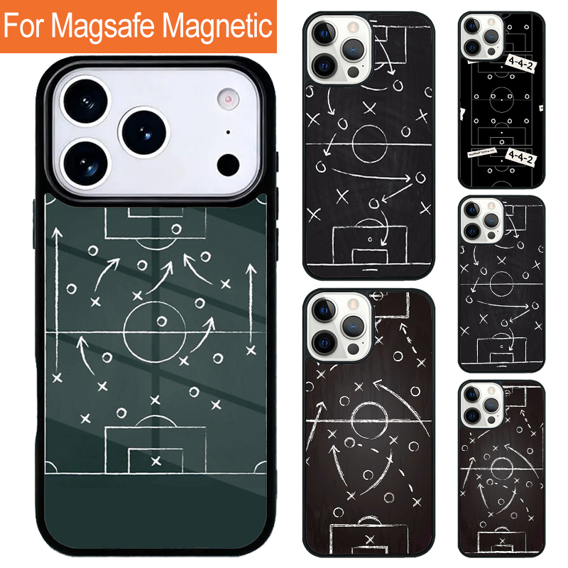 Phone Cases Jersey - เคสโทรศัพท์แม่เหล็กแบบมีลายฟุตบอล สำหรับ iPhone 17 Pro 16