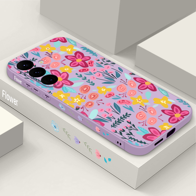 Phone Cases Galaxy A17 - ดอกไม้ลายดอกไม้เคสโทรศัพท์สำหรับซัมซุงกาแล็กซี่ A57 A17 A56 A16 A55