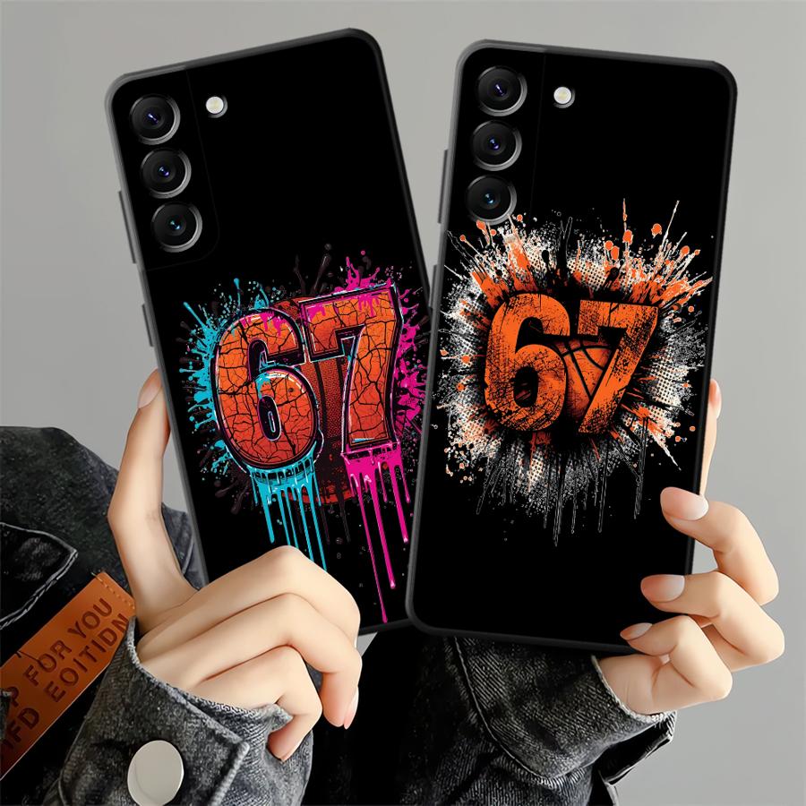 Phone Cases Galaxy A17 - เคสโทรศัพท์ลายกราฟฟิตี้บาสเก็ตบอล 67 สำหรับ Samsung Galaxy A57