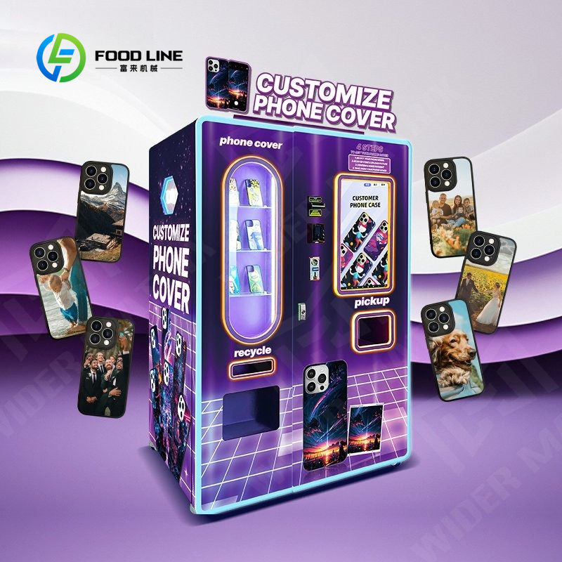 Phone Cases Vending Machine - เครื่องทำเคสมือถือ DIY หน้าจอสัมผัสดิจิทัล บริการตนเอง อัจฉริยะ พิมพ์อัตโนมัติ