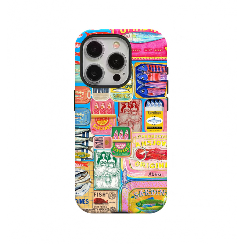 Phone Cases You Can Design - การออกแบบ-ใส่ใจซาร์ดีนกระป๋องเคสโทรศัพท์เหมาะสําหรับiPhone 17 16ProMax 15 14 14