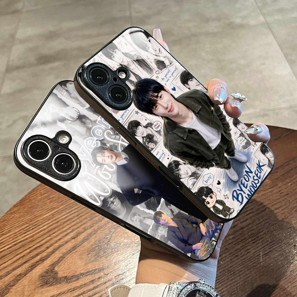 Phone Cases For Boys - เคสโทรศัพท์ลายโปสเตอร์หนุ่มสุดฮอต Ins Byeon Woo-seo-k สำหรับ iPhone17
