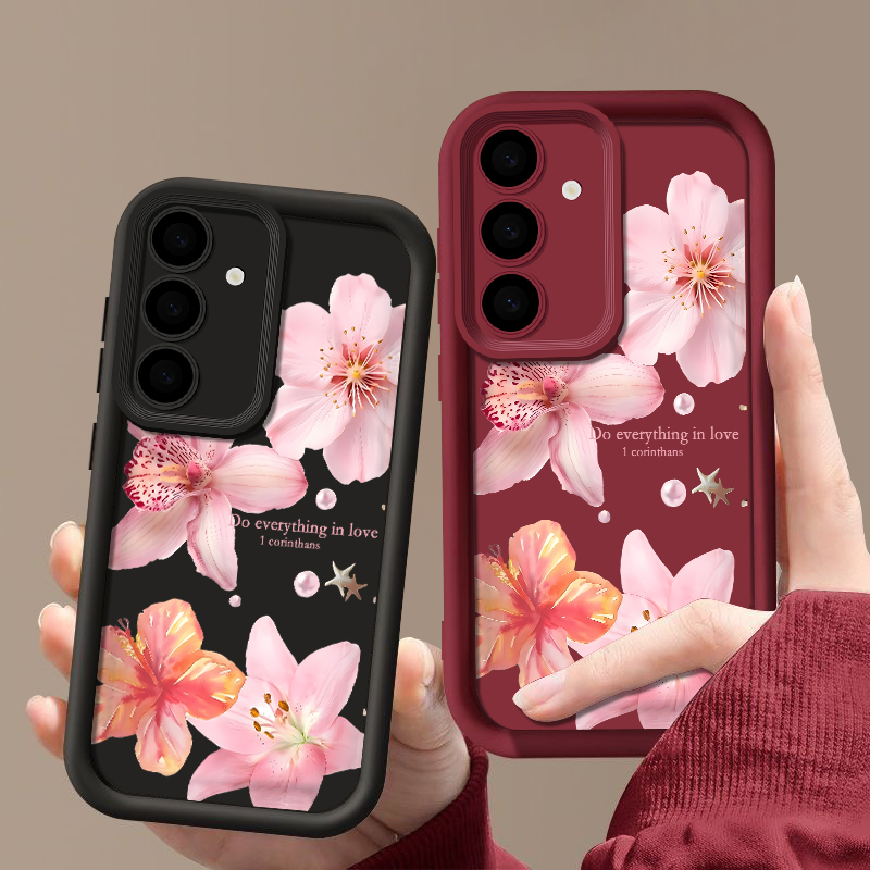 ดอกไม้สีชมพูเคสโทรศัพท์สำหรับซ - Phone Cases Galaxy A17 บทวิจารณ์และราคา