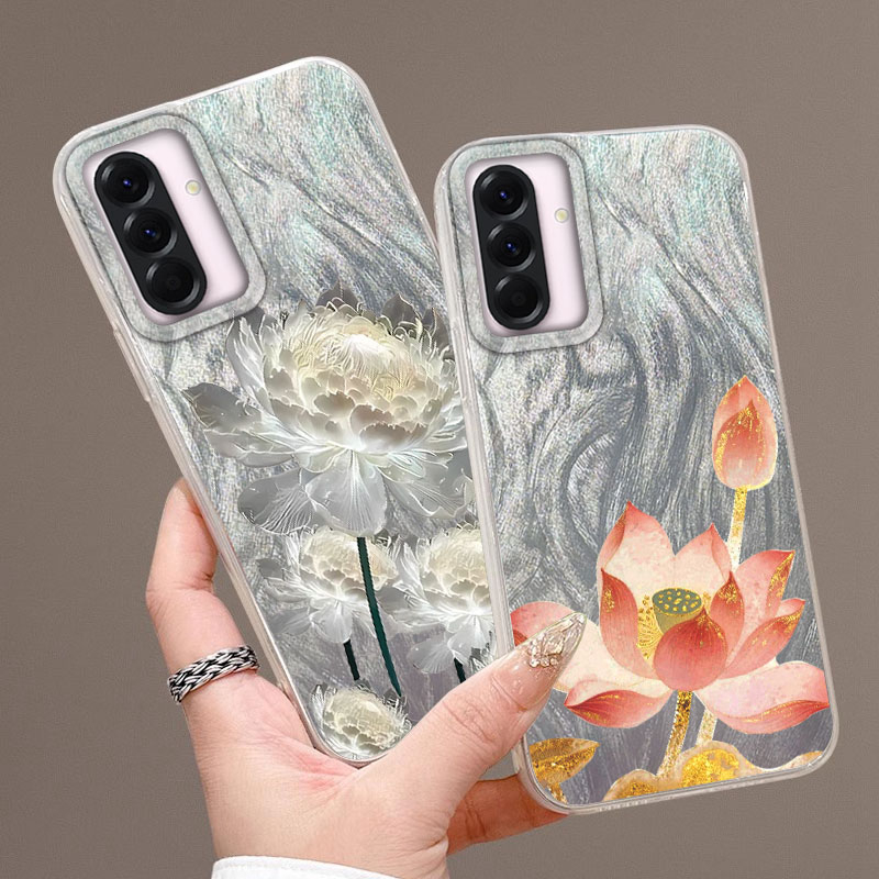กรณีดอกบัวสีทองสําหรับSamsung  - Phone Cases Samsung A14 บทวิจารณ์และราคา