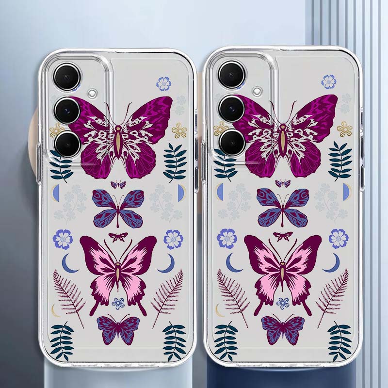 เคสโทรศัพท์กราฟิกผีเสื้อสีม่วง - Phone Cases Samsung A14 บทวิจารณ์และราคา