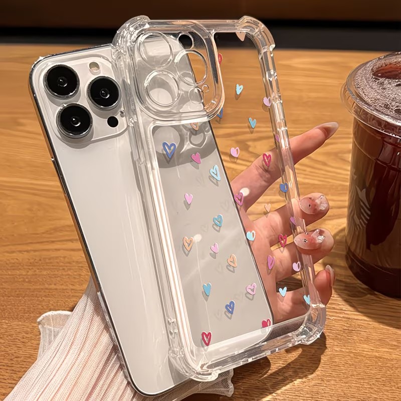 เคสโทรศัพท์ใสลายหัวใจหลากสี สำ - Phone Cases Xs บทวิจารณ์และราคา